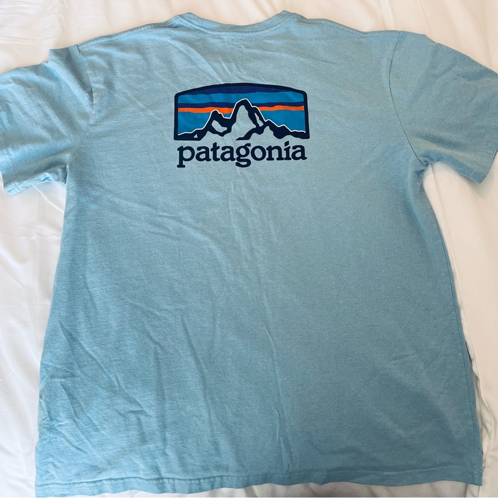 Patagonia Blue Graphic T-Shirt - XL Men’s Short Sleeve Tee